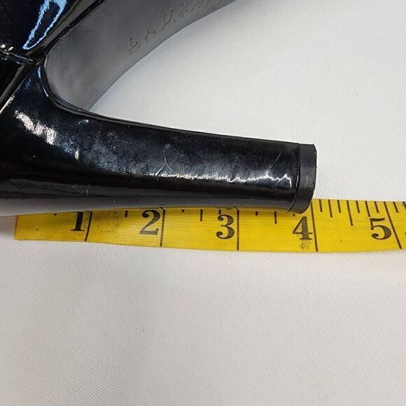 LAUREN Ralph Lauren Size 7.5 Black Patent Leather Heels Q - Picture 9 of 12